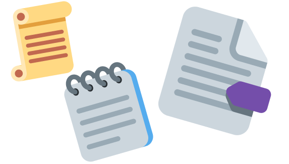 Long and single line notes